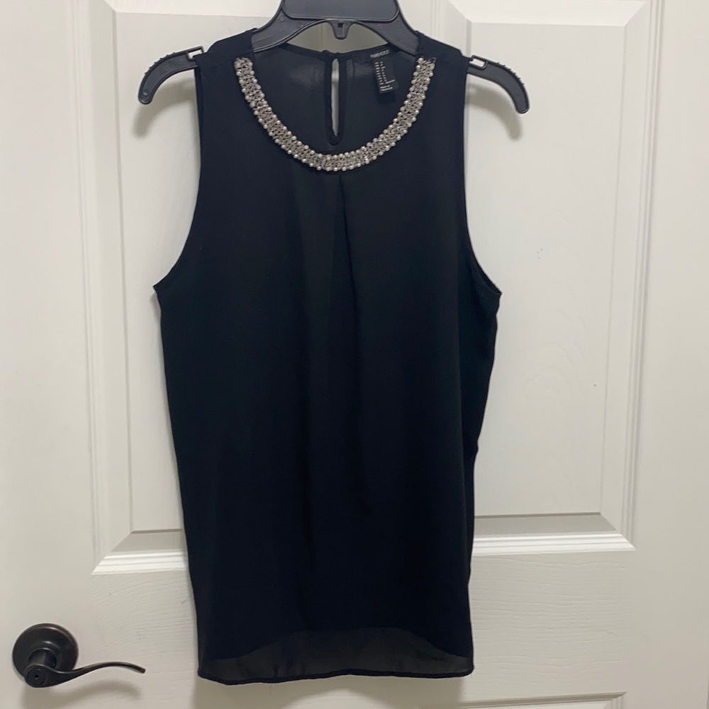 Forever Twenty one black dress top size S